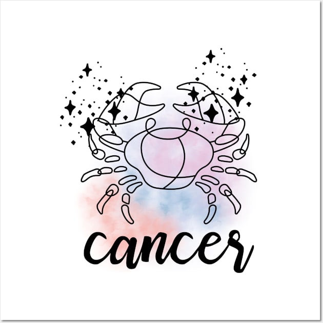 Cancer Zodiac Wall Art by swagmaven